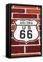 Highway Sign on Historic Route 66, Seligman, Arizona, Usa-Russ Bishop-Framed Stretched Canvas