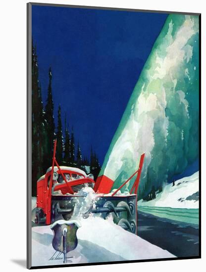 "Highway Snowplow," January 18, 1941-Ski Weld-Mounted Giclee Print