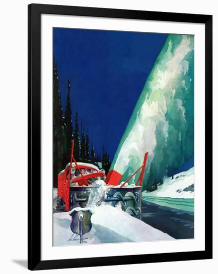 "Highway Snowplow," January 18, 1941-Ski Weld-Framed Giclee Print