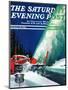 "Highway Snowplow," Saturday Evening Post Cover, January 18, 1941-Ski Weld-Mounted Giclee Print