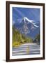 Highway through Mount Robson Provincial Park, British Columbia, Canada-Don Paulson-Framed Photographic Print