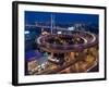 Highway Traffic at Entrance to Nanpu Bridge over Huangpu River, Shanghai, China-Paul Souders-Framed Photographic Print