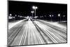 Highway Traffic at Night. Cars Lights in Motion on the Streets. Transport, Transportation Industry-Michal Bednarek-Mounted Photographic Print