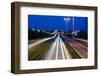 Highway Traffic at the Evening. Cars Lights in Motion on the Streets. Transport, Transportation Ind-Michal Bednarek-Framed Photographic Print