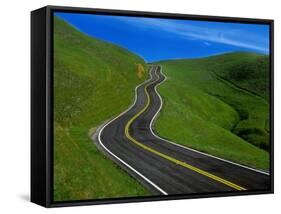 Highway Winding Through Countryside-Charles O'Rear-Framed Stretched Canvas