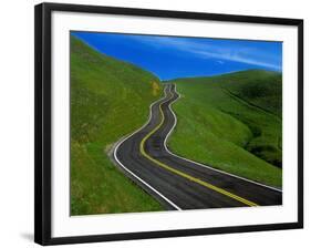 Highway Winding Through Countryside-Charles O'Rear-Framed Photographic Print