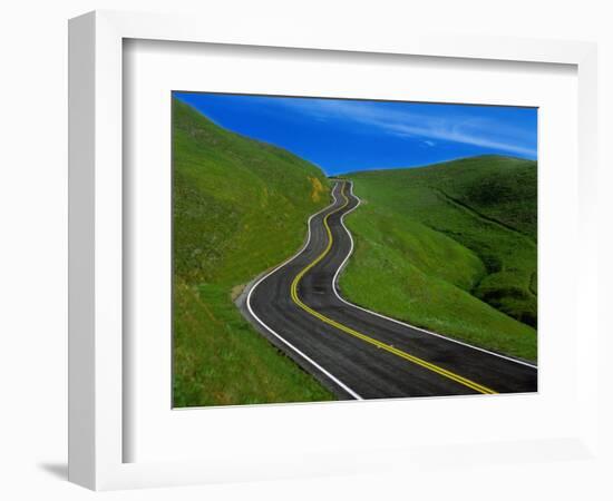 Highway Winding Through Countryside-Charles O'Rear-Framed Photographic Print