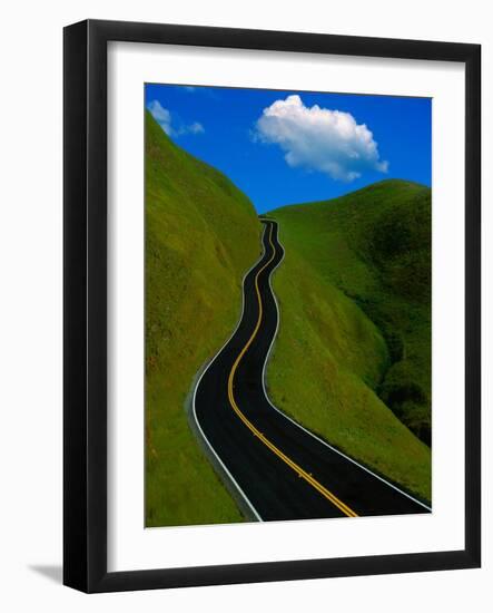 Highway Winding Through Countryside-Charles O'Rear-Framed Photographic Print