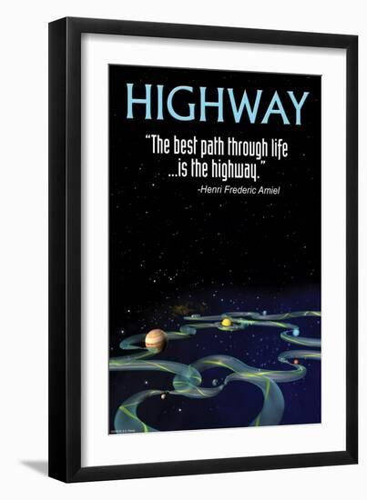 Highway-null-Framed Art Print