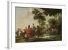 Highwaymen Raiding a Tilt Car by a Forest Stream-Peeter Snayers-Framed Giclee Print