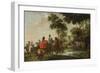 Highwaymen Raiding a Tilt Car by a Forest Stream-Peeter Snayers-Framed Giclee Print