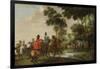 Highwaymen Raiding a Tilt Car by a Forest Stream-Peeter Snayers-Framed Giclee Print