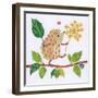 Highwire Hedgehog, 2016-Sarah Battle-Framed Giclee Print