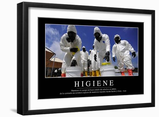 Higiene. Cita Inspiradora Y Póster Motivacional-null-Framed Photographic Print