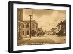 Higuera Street, San Luis Obispo, California-null-Framed Art Print