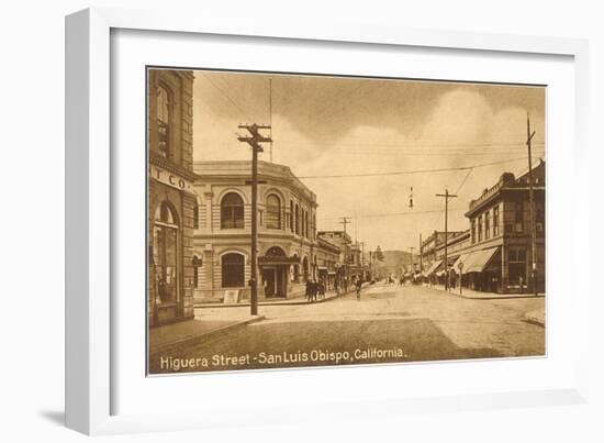 Higuera Street, San Luis Obispo, California-null-Framed Art Print