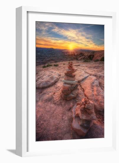 Hike Back at Sunset, Arches National Park, Utah-Vincent James-Framed Photographic Print