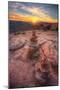Hike Back at Sunset, Arches National Park, Utah-Vincent James-Mounted Photographic Print