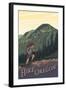 Hike Oregon-Lantern Press-Framed Art Print