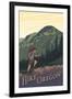 Hike Oregon-Lantern Press-Framed Art Print