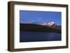 Hiker Admires Sunset on Rossett Lake at an Altitude of 2709 Meters-Roberto Moiola-Framed Photographic Print