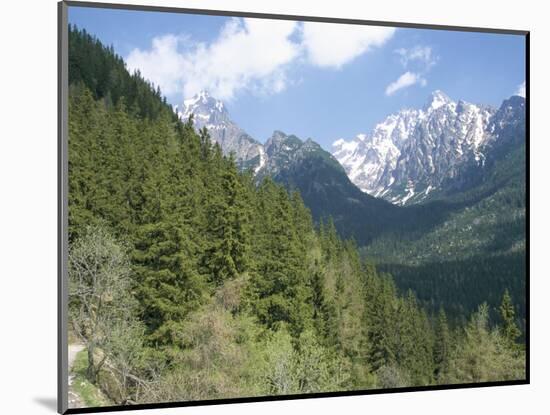 Hiker at Lomnicky Stit, High Tatra Mountains, Slovakia-Upperhall-Mounted Photographic Print