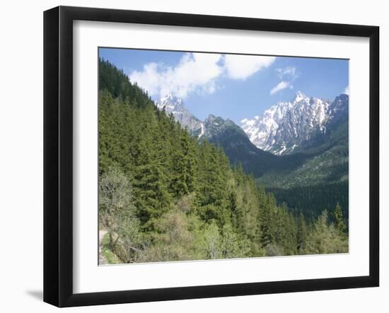 Hiker at Lomnicky Stit, High Tatra Mountains, Slovakia-Upperhall-Framed Photographic Print