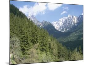 Hiker at Lomnicky Stit, High Tatra Mountains, Slovakia-Upperhall-Mounted Photographic Print