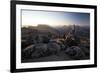 Hiker at Sunrise, Cathedral Provincial Park, British Columbia, Canada, North America-Colin Brynn-Framed Photographic Print