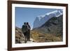 Hiker, Breithorn, Gornergrat, Valais, Switzerland-Rainer Mirau-Framed Photographic Print