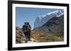 Hiker, Breithorn, Gornergrat, Valais, Switzerland-Rainer Mirau-Framed Photographic Print