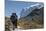 Hiker, Breithorn, Gornergrat, Valais, Switzerland-Rainer Mirau-Mounted Photographic Print
