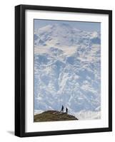 Hiker, Denali National Park, Alaska, USA-Hugh Rose-Framed Photographic Print