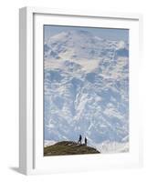 Hiker, Denali National Park, Alaska, USA-Hugh Rose-Framed Photographic Print