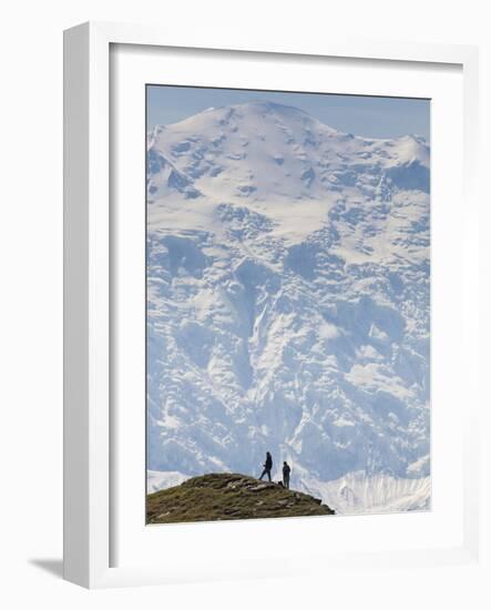 Hiker, Denali National Park, Alaska, USA-Hugh Rose-Framed Photographic Print