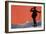 Hiker in the Alps-null-Framed Premium Giclee Print