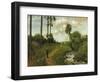 Hiker in the Black Forest (Der Wanderer Im Schwarzwald), 1891-Hans Thoma-Framed Giclee Print