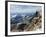 Hiker on Longs Peak Trail, Rocky Mountain National Park, Colorado, USA-Christian Kober-Framed Photographic Print