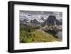 Hiker on the Nub, Mt. Assiniboine Provincial Park, Canada (MR)-Howie Garber-Framed Photographic Print