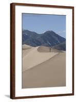 Hiker on the Sand Dunes-Richard Maschmeyer-Framed Photographic Print