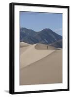 Hiker on the Sand Dunes-Richard Maschmeyer-Framed Photographic Print