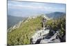 Hiker on Trail, Pirin National Park, UNESCO World Heritage Site, Near Bansko, Bulgaria, Europe-Christian Kober-Mounted Photographic Print