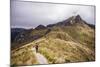 Hiker Trekking Rucu Pichincha Volcano, Quito, Pichincha Province, Ecuador, South America-Matthew Williams-Ellis-Mounted Photographic Print