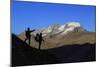 Hikers Admire the View of Alpi Graie (Graian Alps) Landscape, Gran Paradiso National Park, Italy-Roberto Moiola-Mounted Photographic Print