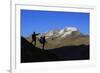 Hikers Admire the View of Alpi Graie (Graian Alps) Landscape, Gran Paradiso National Park, Italy-Roberto Moiola-Framed Photographic Print