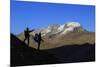 Hikers Admire the View of Alpi Graie (Graian Alps) Landscape, Gran Paradiso National Park, Italy-Roberto Moiola-Mounted Photographic Print