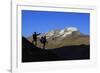 Hikers Admire the View of Alpi Graie (Graian Alps) Landscape, Gran Paradiso National Park, Italy-Roberto Moiola-Framed Photographic Print