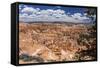 Hikers amongst hoodoo formations on the Sunrise Point Trail in Bryce Canyon National Park, Utah, Un-Michael Nolan-Framed Stretched Canvas