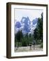 Hikers at Haut Asco, Corsica, France, Europe-Yadid Levy-Framed Photographic Print