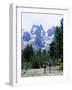 Hikers at Haut Asco, Corsica, France, Europe-Yadid Levy-Framed Photographic Print